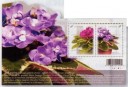 African violets-souvenir sheet