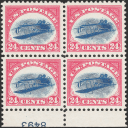 Inverted Jenny Plate Block