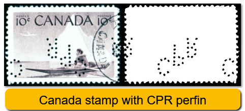 stamp perfins