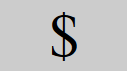 Symbole dollar