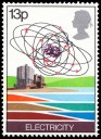 Great Britain stamp with cameo silhouette**