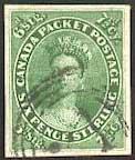 Well centered imperforate stamp