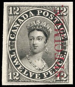 Canada Stamp #3Pi - Queen Victoria (1851) 12d
