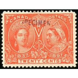 SPECIMEN stamp from Diamond Jubilee issue