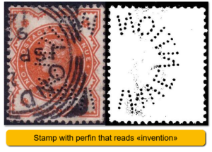 stamp perfins