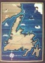 Silk Screen Map of Newfoundland