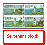 Se-tenant block