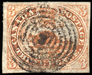 Canada's first postage stamp